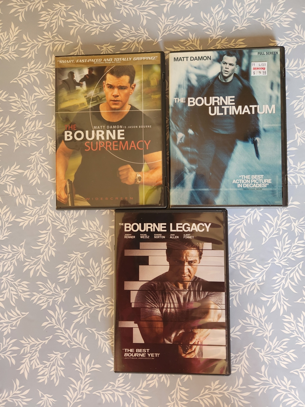 The Bourne DVD Lot - Supremacy, Ultimatum & Legacy